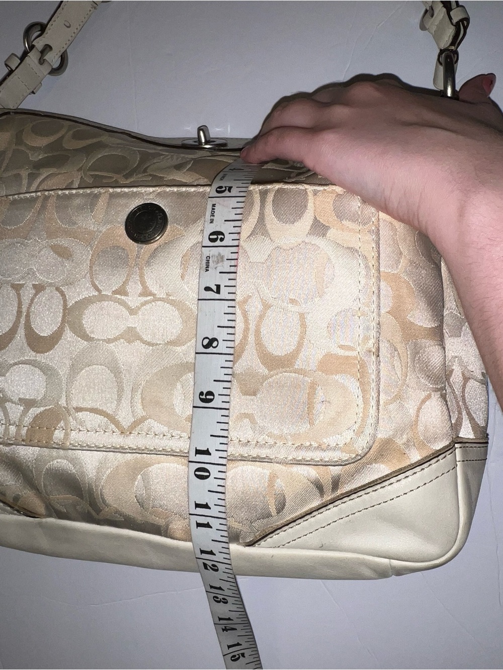 Vintage Y2K Coach Chelsea Optic Signature Tote - Picture 10 of 11